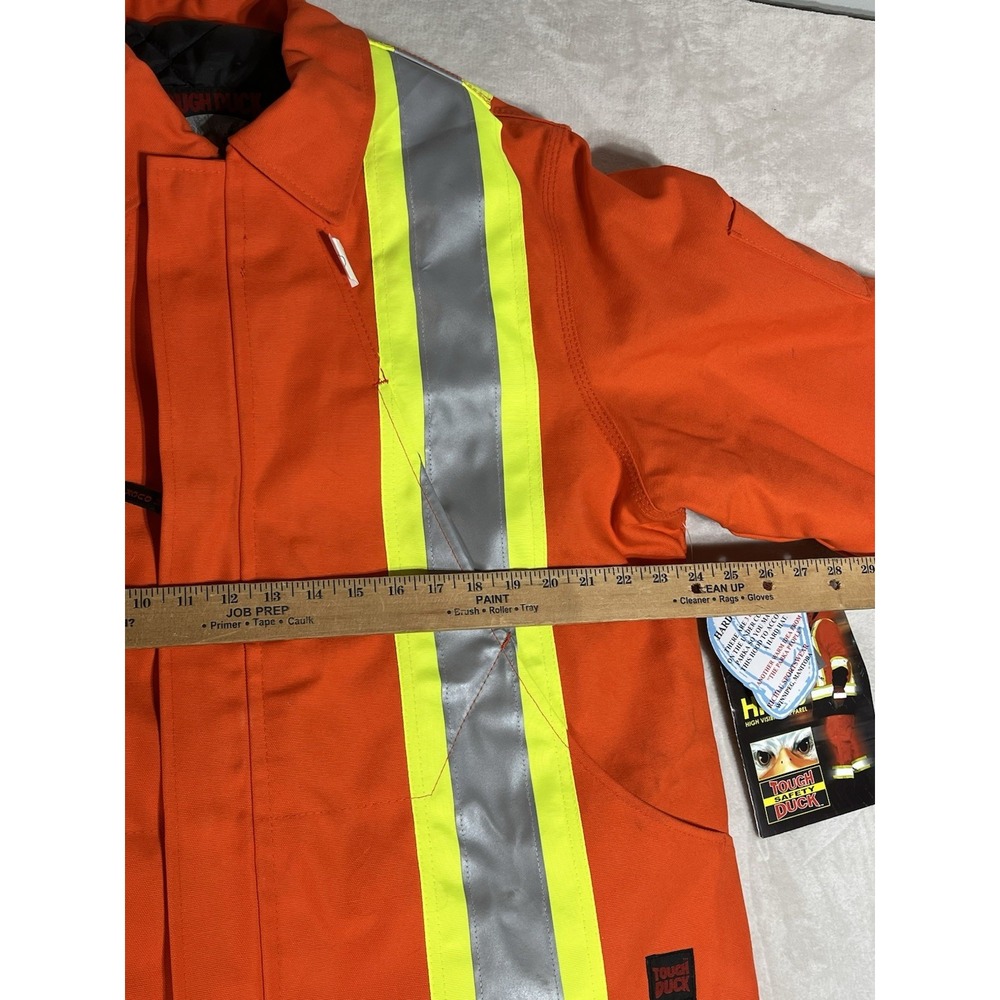 Tough Duck Mens Med Extreme Coat S117471 & Bibs S75471 Hi-Vis 4-In-1 Safety NWT - Picture 6 of 11